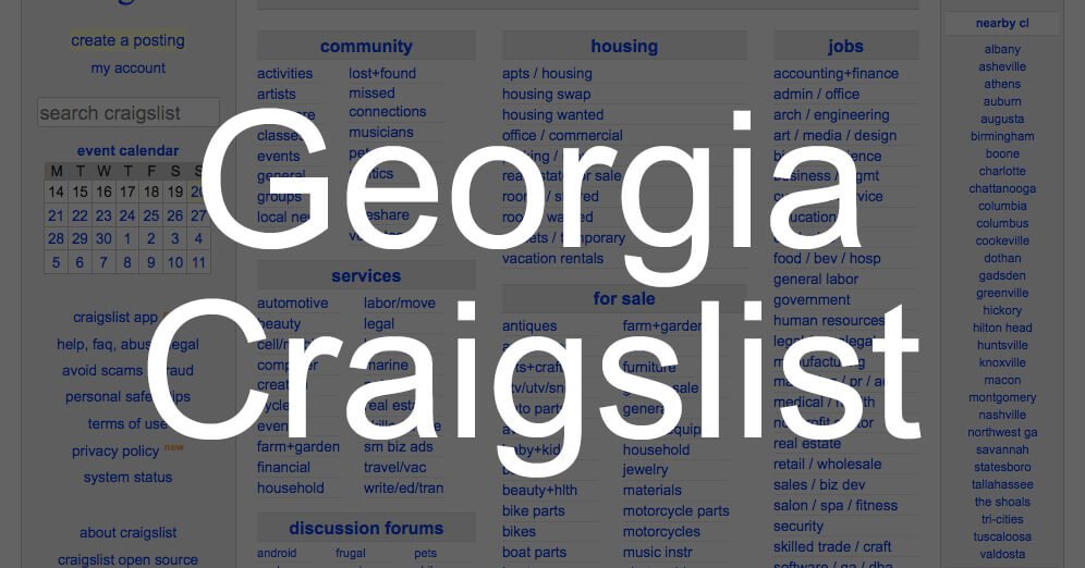 Craigslist Georgia